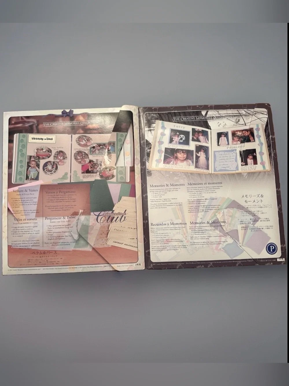 2 Creative Memories Collections. Vellum & Verses and Memories & Moments.